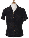 Bamboo Camp Rayon Aloha Blouse Black