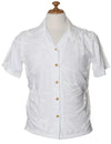 Bamboo Camp Rayon Aloha Blouse White
