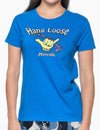 Women T-Shirt Hang Loose Hawaii Blue Shaka Time Hawaii