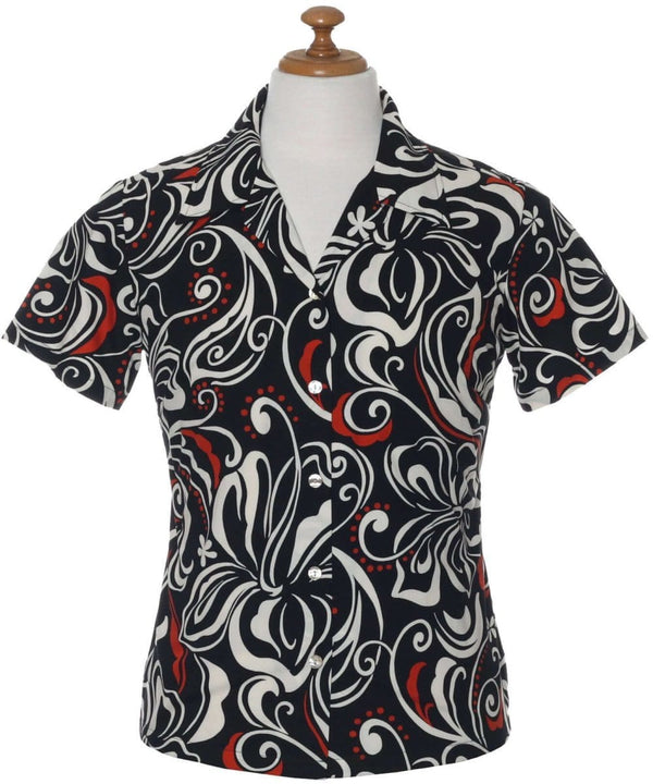 Women's Fitted Shirt Tattoo Black