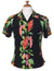 Women's Camp Hawaiian Shirt Birds of Paradise Black