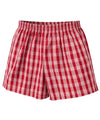 Red Palaka Shorts for Women