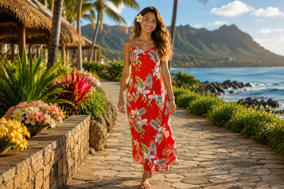 hawaii summer dresses Hawaiian Dress Smocked Top 102cm/29.13 Best Hawaiian Dresses for Summer
