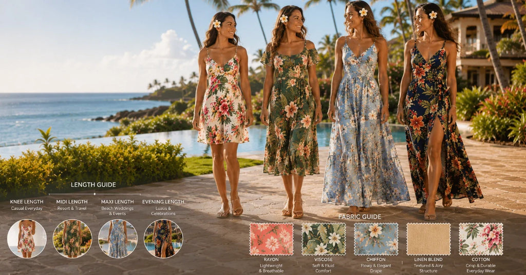 Complete Guide to Women’s Hawaiian Dresses: Length, Fabric & Occasion