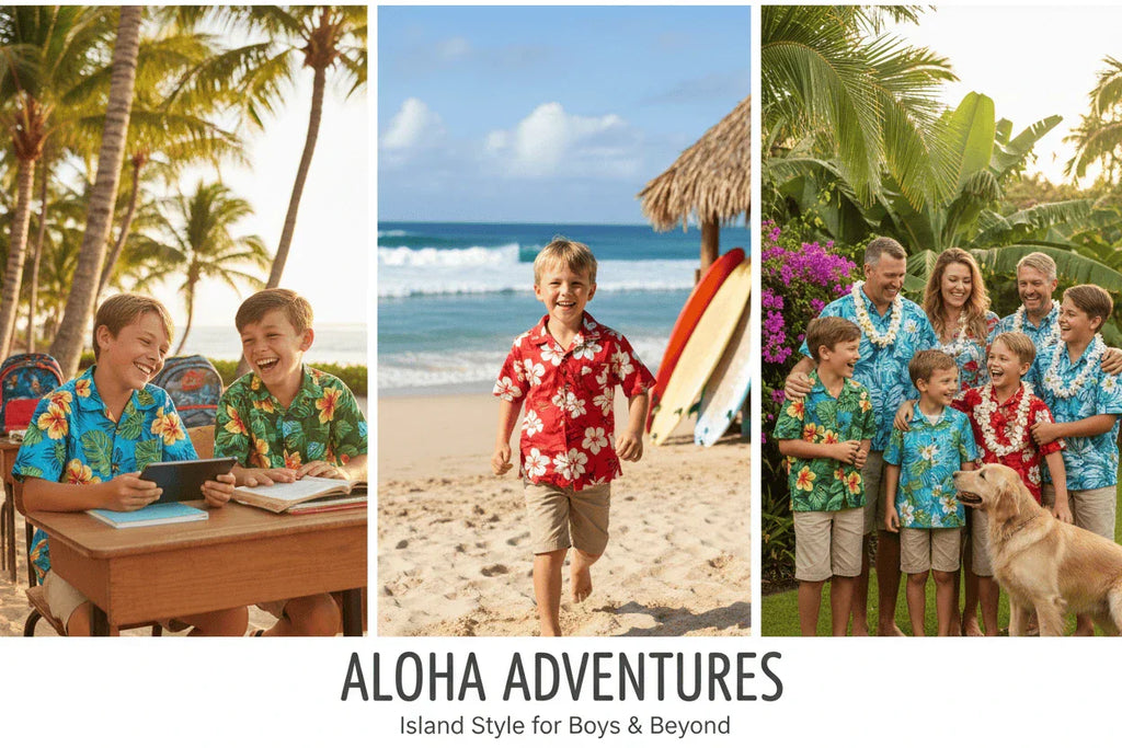 Boys' Aloha Shirts: How to Style Them for School, Beach & Family Photos