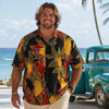 Plus Size Men Black Hawaiian Shirts Shaka Time Hawaii
