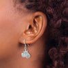Sterling Silver Polished Starfish, Sand Dollar and Shell Dangle Earring