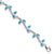 Sterling Silver Whale Tail 7.75 inch Bracelet