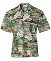 Island Dream Woody Van Hawaiian Shirt Green