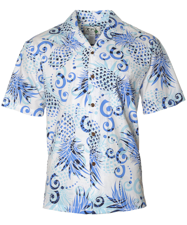 Fantasy Pineapples Shirt Light Blue KY