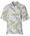 Men Silk Shirt Tropical Kihei Green Green KY