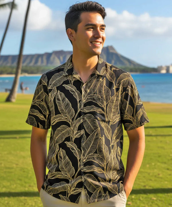 Banana Leaf Island Crew Aloha Shirt