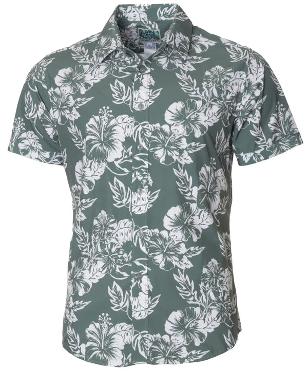 Island Crew Hibiscus Aloha Shirt