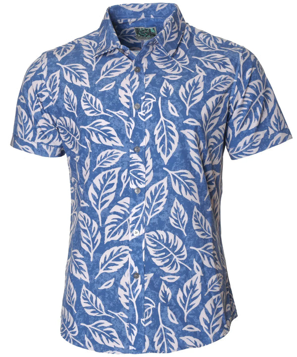 Sound of Leaves Stretchy Wrinkle free Aloha Shirt