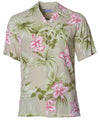 Island Aloha Shirt Orchid Dashing Khaki
