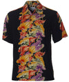 Retro Anthurium Panel Aloha Shirt Midnight Paradise Found
