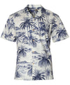Waikiki Beach Aloha Shirt Gray Paradise Found