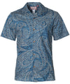 Polynesian Tribal Hilo Hawaiian Shirt Turquoise
