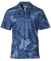 Hawaiian Shirt Fall Action Haulelau Blue