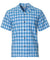 Light Blue Classic Hawaiian Paniolo Palaka Plaid Shirt for Men