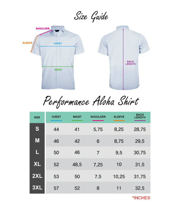 Resort Casual Aloha Shirt Island Scape