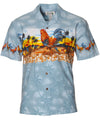 Rooster Island Kauai Sunset Men's Shirt Sky Blue KY