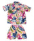 Boy’s 2 Piece Clothes Rayon Set Painted Hibiscus