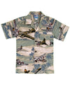 B17 Bomber Aircraft Airplane Aloha Shirts for Boys