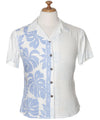 Women's Camp Shirt Prince Kuhio White Hilo Hattie