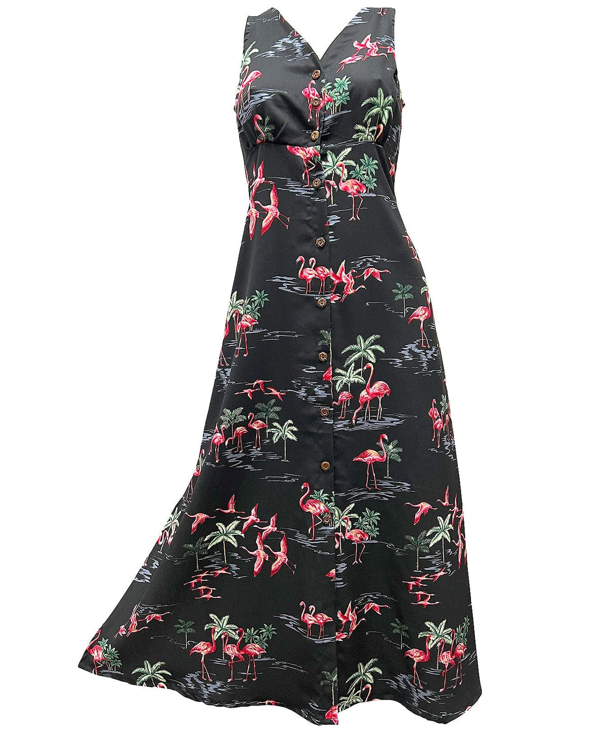 flamingo dress for ladies Fine Flamingos Midnight Button Front Tank Large – By Paradise Found Color:LILAC MULTI 210 Winter Fashion ideas elastic and comfortable attribute:neckline:Collared