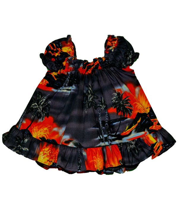 Kilauea Volcano Lava Baby Clothes 2 Piece Capri Set