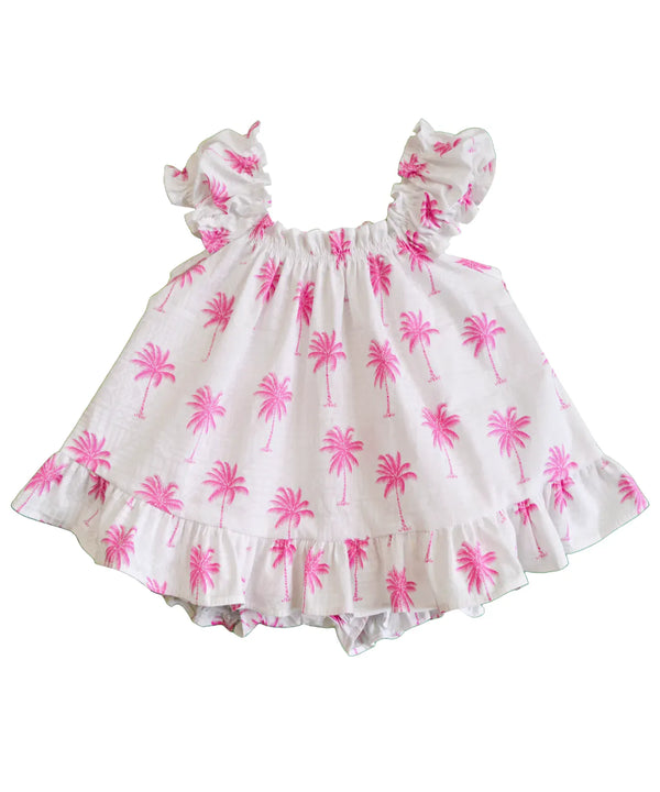 Palms Tribal Baby Clothes 2 Piece Capri Set