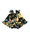Infant Hawaiian Clothes 2 Piece Capri Set Rooster's Up Black