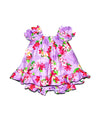Lola Baby Hawaiian Clothes 2 Piece Capri Set Purple