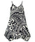 Girls Hawaiian Dress Tribal Time Black
