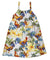 Rooster's Up Elastic Straps Girls Hawaiian Sundress White