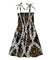 Plumeria Lei Print - Girls’ Hawaiian Smocked Dress Black
