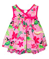 Infant Girl Crossover Yoke Dress Set Little Hula Girl