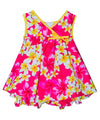 Plumeria Hoku Infant Girl Crossover Yoke Dress Set