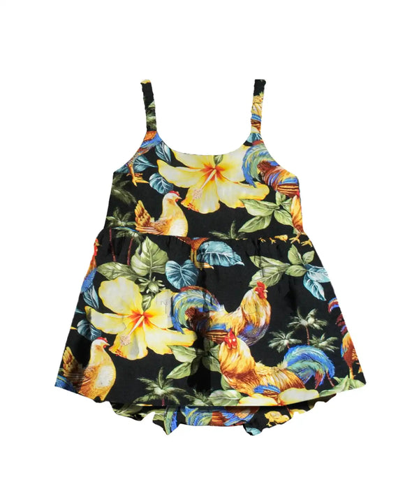 Baby Girl Bungee Dress Set Roosters Up