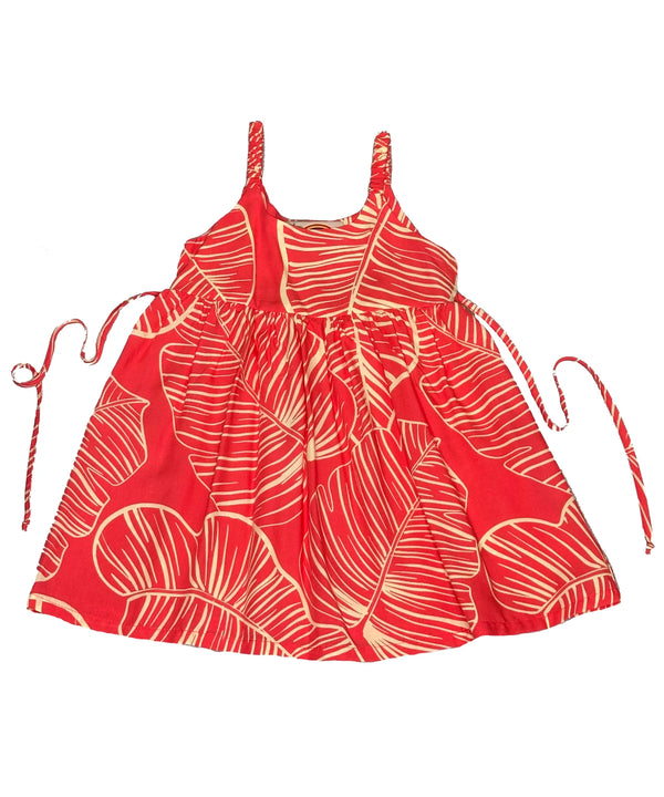 Girl's Sundress Taro Leaf
