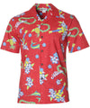 Hawaii Luau Aloha Shirt Red