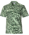 Tribal Kuhio Aloha Shirt Green