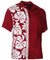 Hawaiian Shirt Side Band Prince Kuhio Burgundy Burgundy