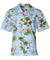 Hawaiian Shirt Flamingo Ohana Light Blue