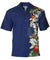 Side Band Design Orchids Koloa Aloha Shirt Navy