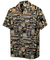 Tapa Salty Crew Hawaiian Shirt Brown