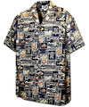 Tapa Salty Crew Hawaiian Shirt Navy