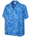 Hawaiian Shirt Blue Jungle Blue