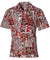 Tapa Honu Mosaic Aloha Style Shirt Red RJC